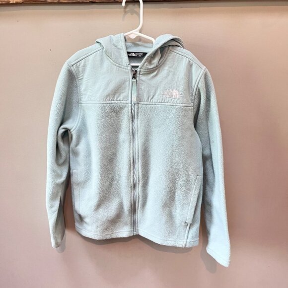 The North Face Girls  Full Zip Hooded‎ Fleece Sweater- Size M (10/12) - Picture 1 of 4